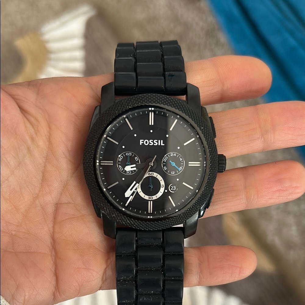 Fossil Black Chronograph Watch